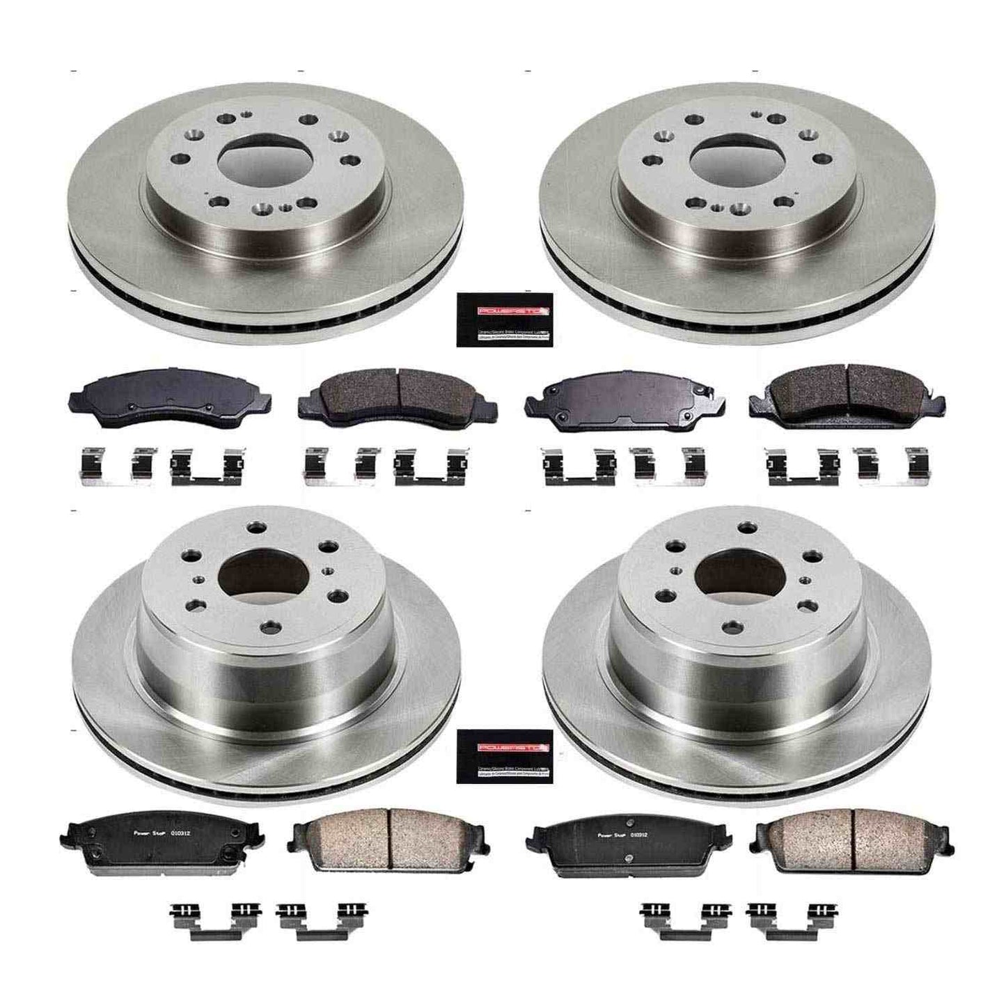 PowerStop Power Stop 08-14 Cadillac Escalade Front & Rear Autospecialty Brake Kit KOE2070