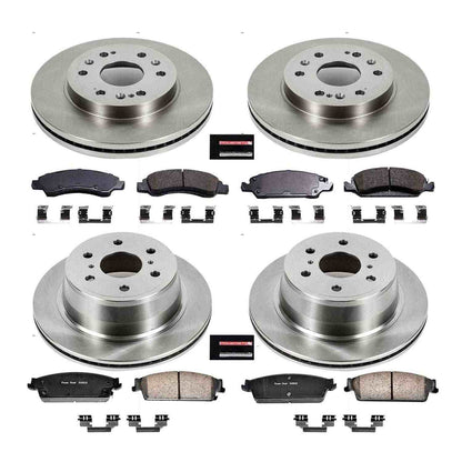 PowerStop Power Stop 08-14 Cadillac Escalade Front & Rear Autospecialty Brake Kit KOE2070