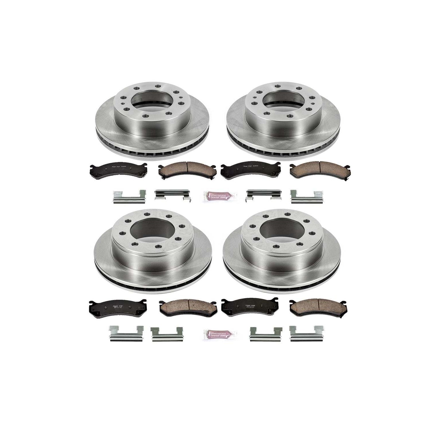 PowerStop Power Stop 02-04 Chevrolet Avalanche 2500 Front & Rear Autospecialty Brake Kit KOE2073