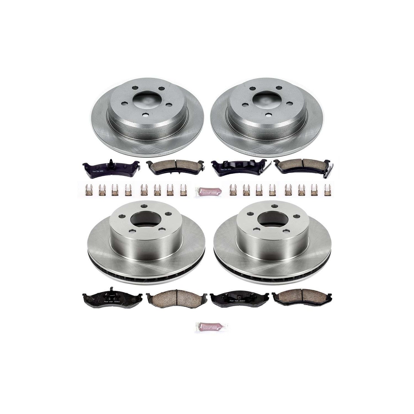 PowerStop Power Stop 93-98 Jeep Grand Cherokee Front & Rear Autospecialty Brake Kit KOE2121