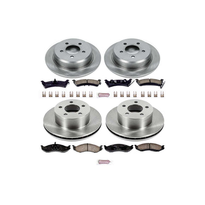 PowerStop Power Stop 93-98 Jeep Grand Cherokee Front & Rear Autospecialty Brake Kit KOE2121