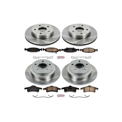 PowerStop Power Stop 99-02 Jeep Grand Cherokee Front & Rear Autospecialty Brake Kit KOE2148