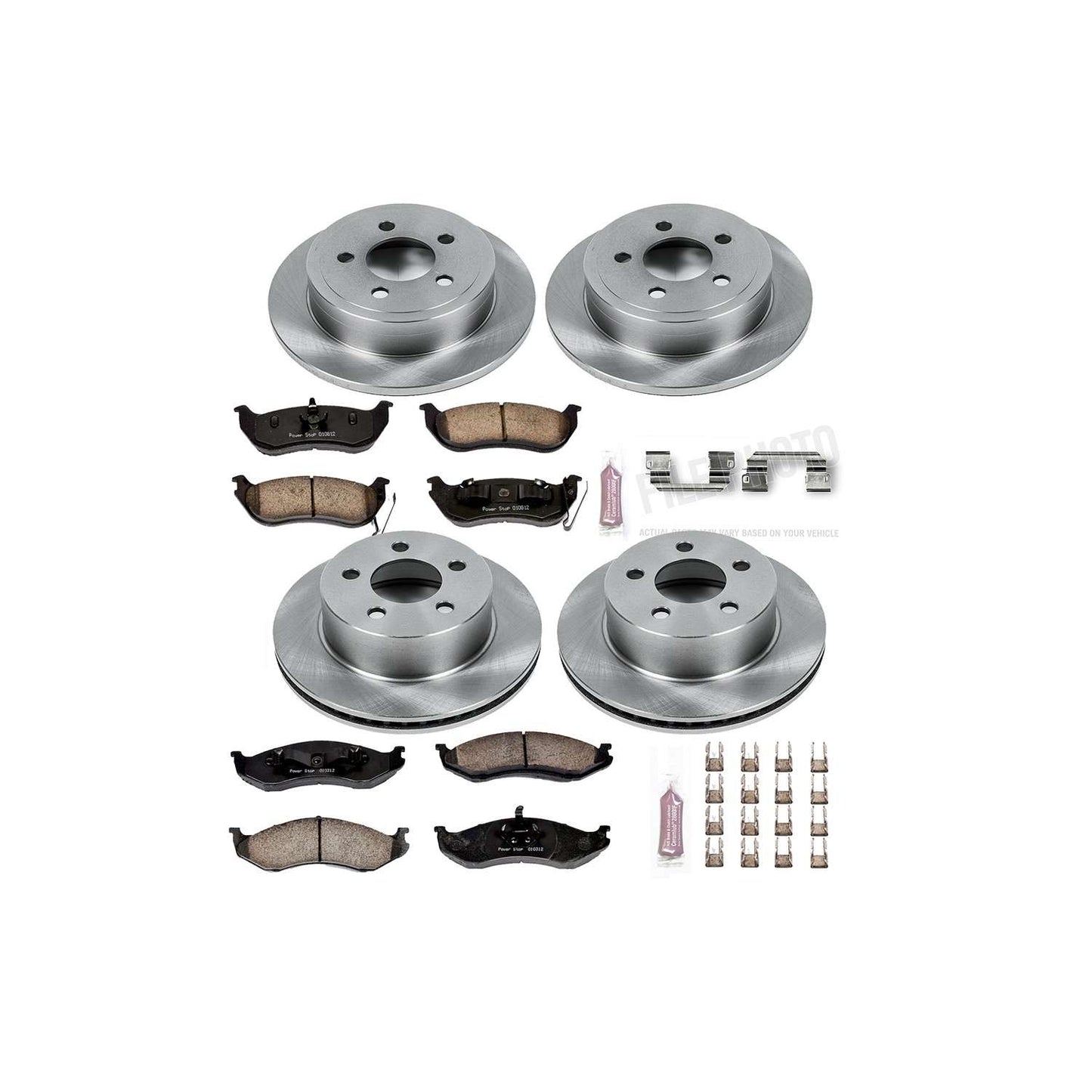 PowerStop Power Stop 03-06 Jeep Wrangler Front & Rear Autospecialty Brake Kit KOE2154