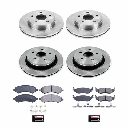 PowerStop Power Stop 07-09 Chrysler Aspen Front & Rear Autospecialty Brake Kit KOE2164