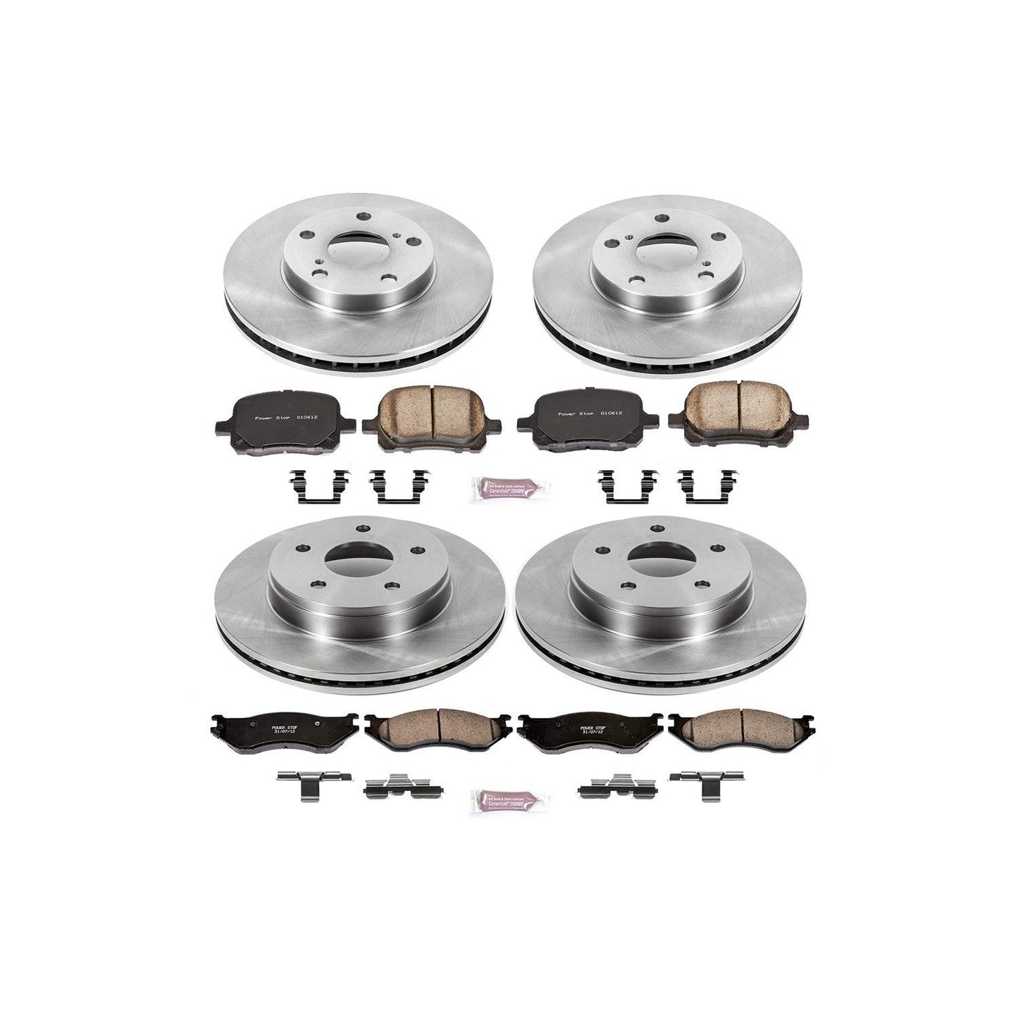 PowerStop Power Stop 04-06 Dodge Durango Front & Rear Autospecialty Brake Kit KOE2166