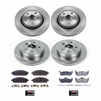 PowerStop Power Stop 06-10 Jeep Commander Front & Rear Autospecialty Brake Kit KOE2220