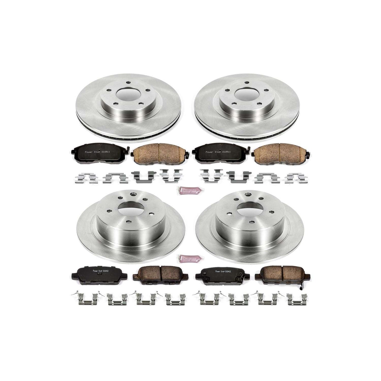 PowerStop Power Stop 02-06 Nissan Altima Front & Rear Autospecialty Brake Kit KOE2283