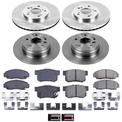 PowerStop Power Stop 04-08 Acura TL Front & Rear Autospecialty Brake Kit KOE2298