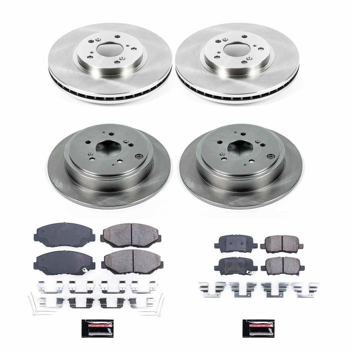 PowerStop Power Stop 03-08 Honda Pilot Front & Rear Autospecialty Brake Kit KOE2303