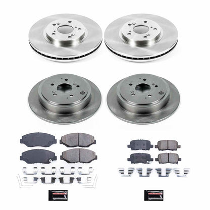 PowerStop Power Stop 03-08 Honda Pilot Front & Rear Autospecialty Brake Kit KOE2303