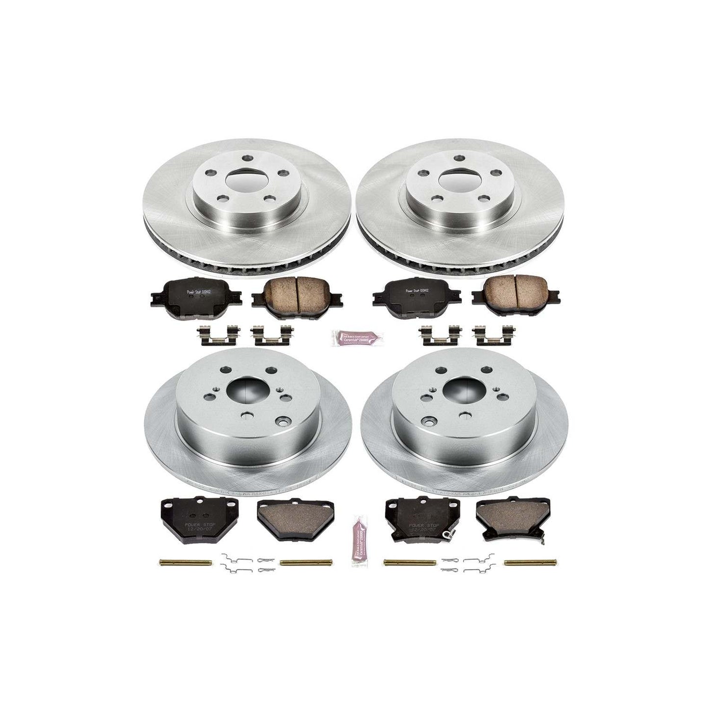 PowerStop Power Stop 00-05 Toyota Celica Front & Rear Autospecialty Brake Kit KOE2314