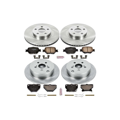 PowerStop Power Stop 00-05 Toyota Celica Front & Rear Autospecialty Brake Kit KOE2314