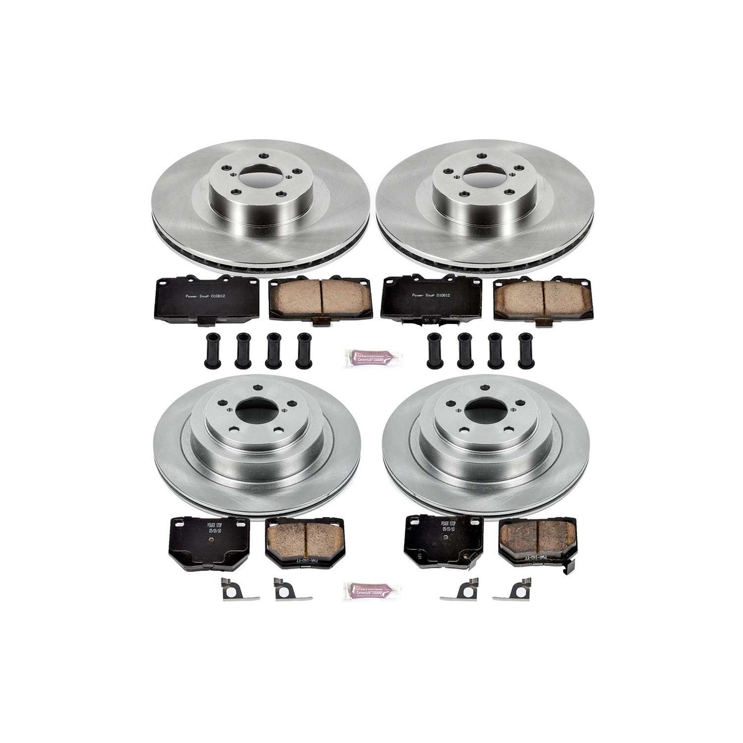 PowerStop Power Stop 06-07 Subaru Impreza Front & Rear Autospecialty Brake Kit KOE2368