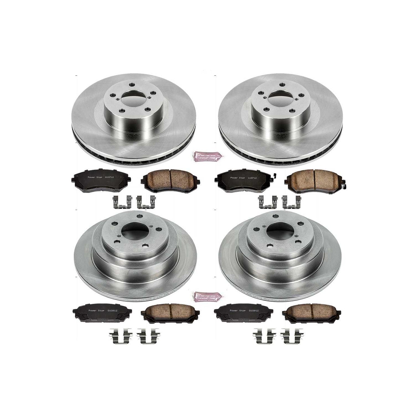 PowerStop Power Stop 05-06 Saab 9-2X Front & Rear Autospecialty Brake Kit KOE2376