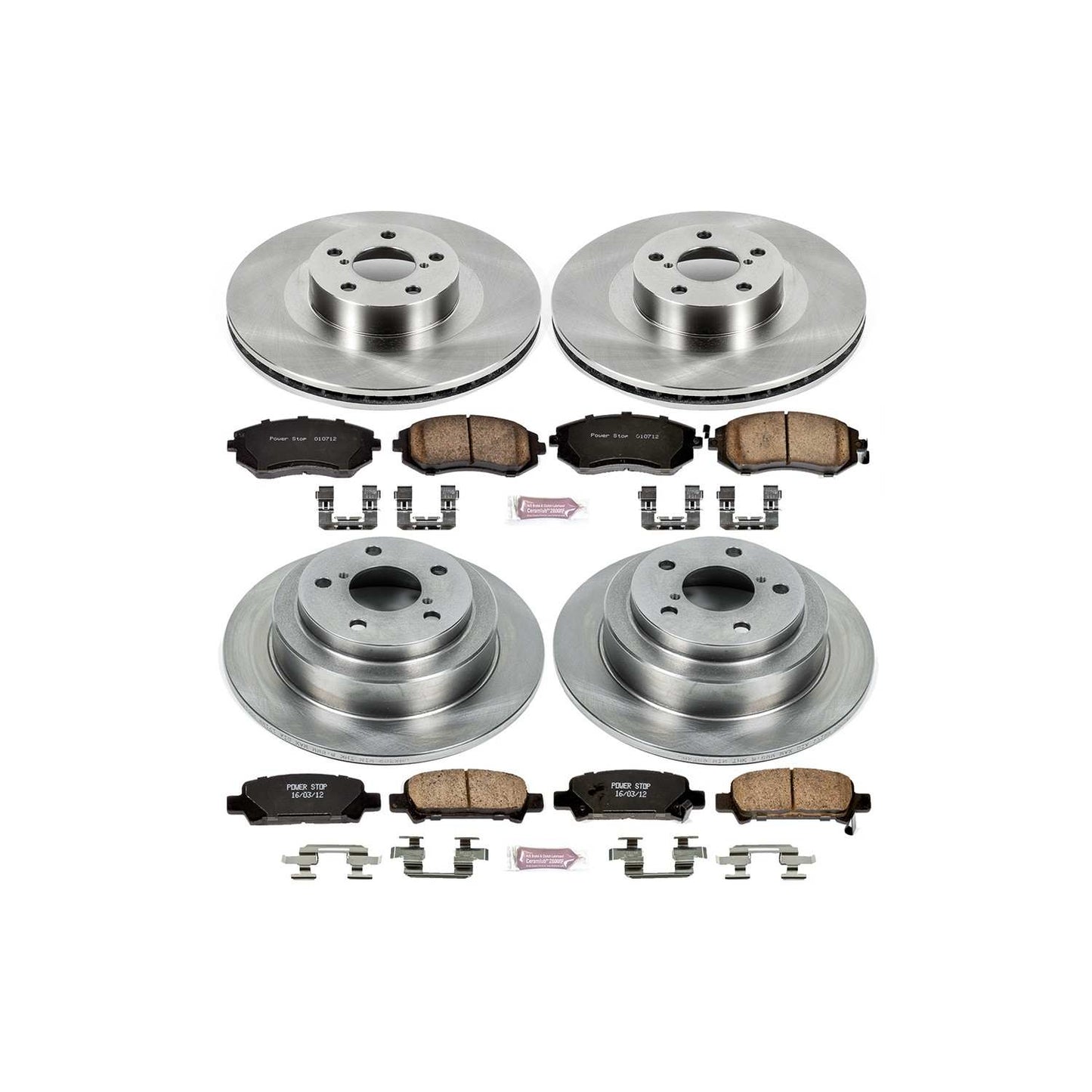 PowerStop Power Stop 2003 Subaru Forester Front & Rear Autospecialty Brake Kit KOE2377