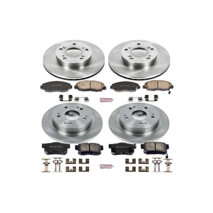 PowerStop Power Stop 06-11 Honda Civic Front & Rear Autospecialty Brake Kit KOE2385