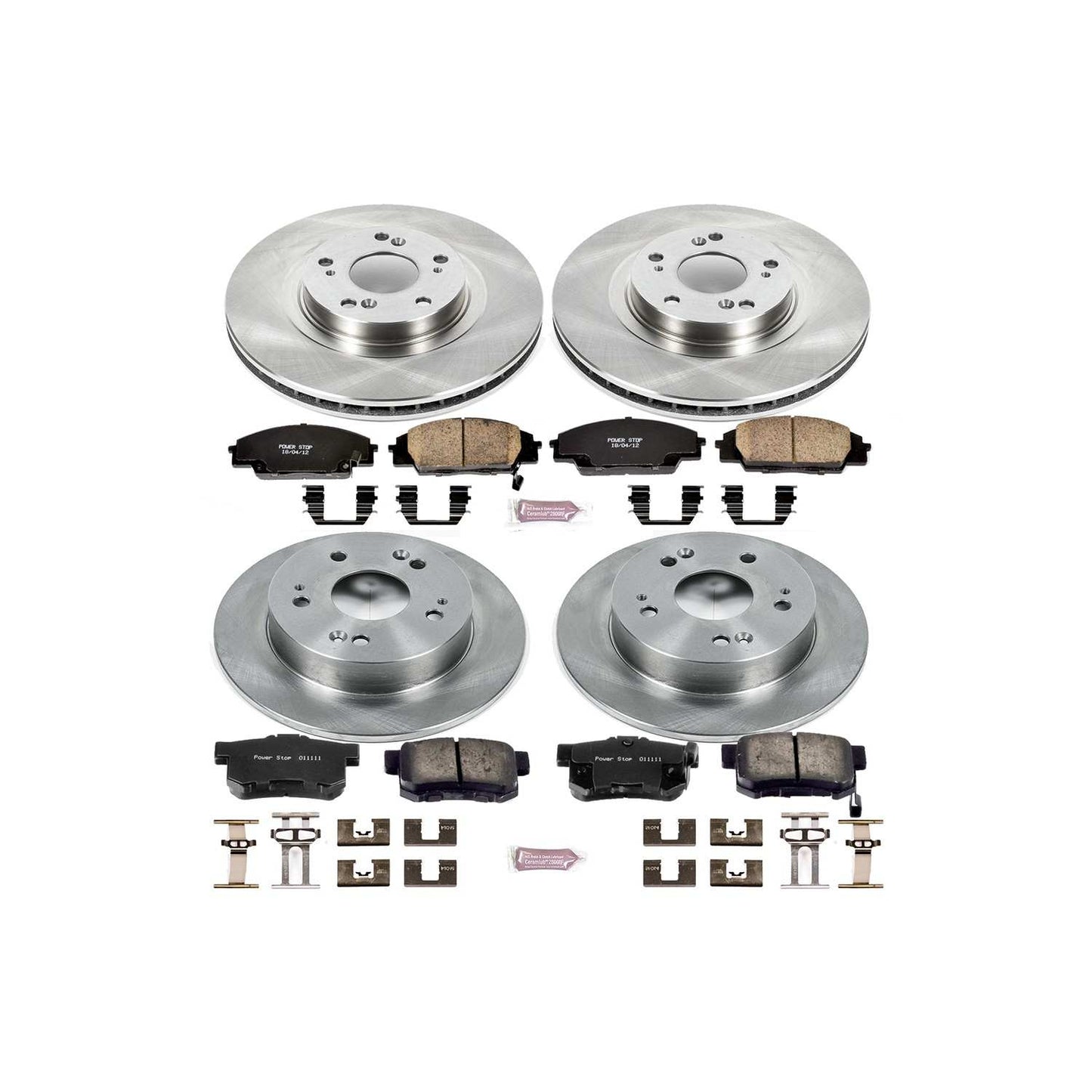 PowerStop Power Stop 06-11 Honda Civic Front & Rear Autospecialty Brake Kit KOE2440