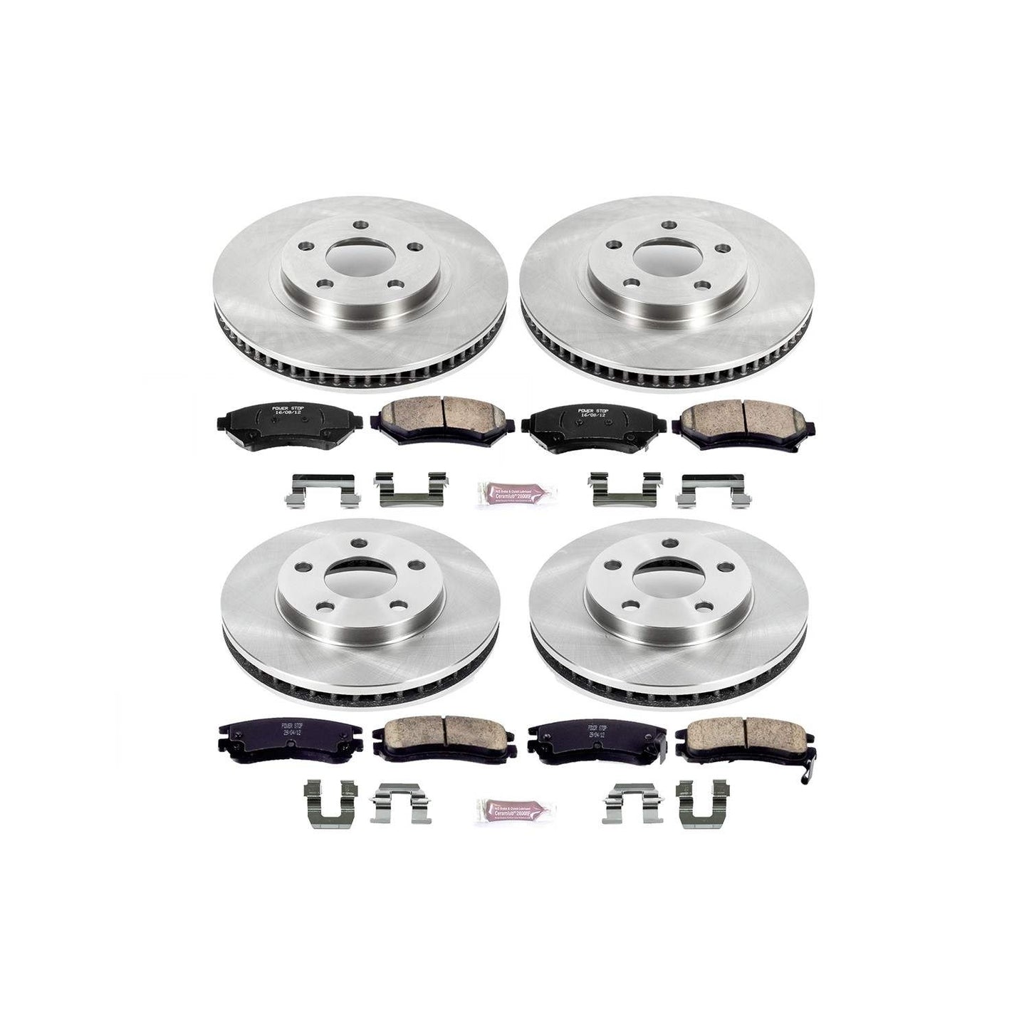 PowerStop Power Stop 00-05 Buick LeSabre Front & Rear Autospecialty Brake Kit KOE2556