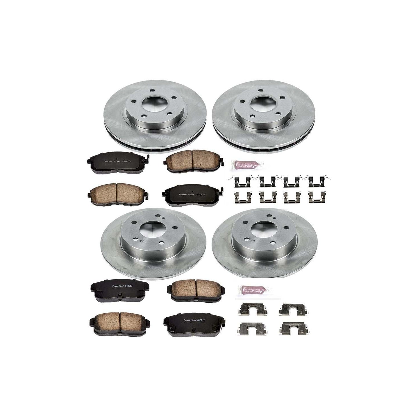 PowerStop Power Stop 2001 Nissan Maxima Front & Rear Autospecialty Brake Kit KOE2705