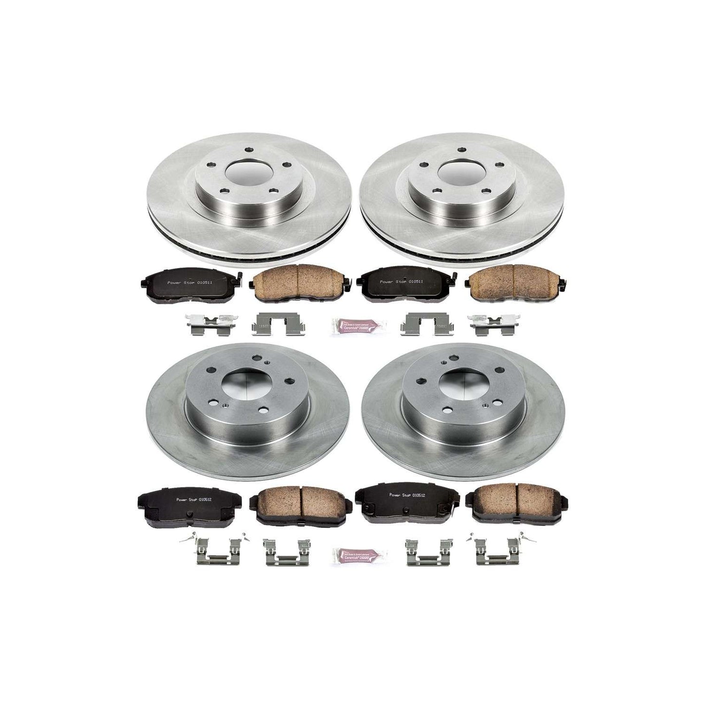PowerStop Power Stop 02-04 Infiniti I35 Front & Rear Autospecialty Brake Kit KOE2706