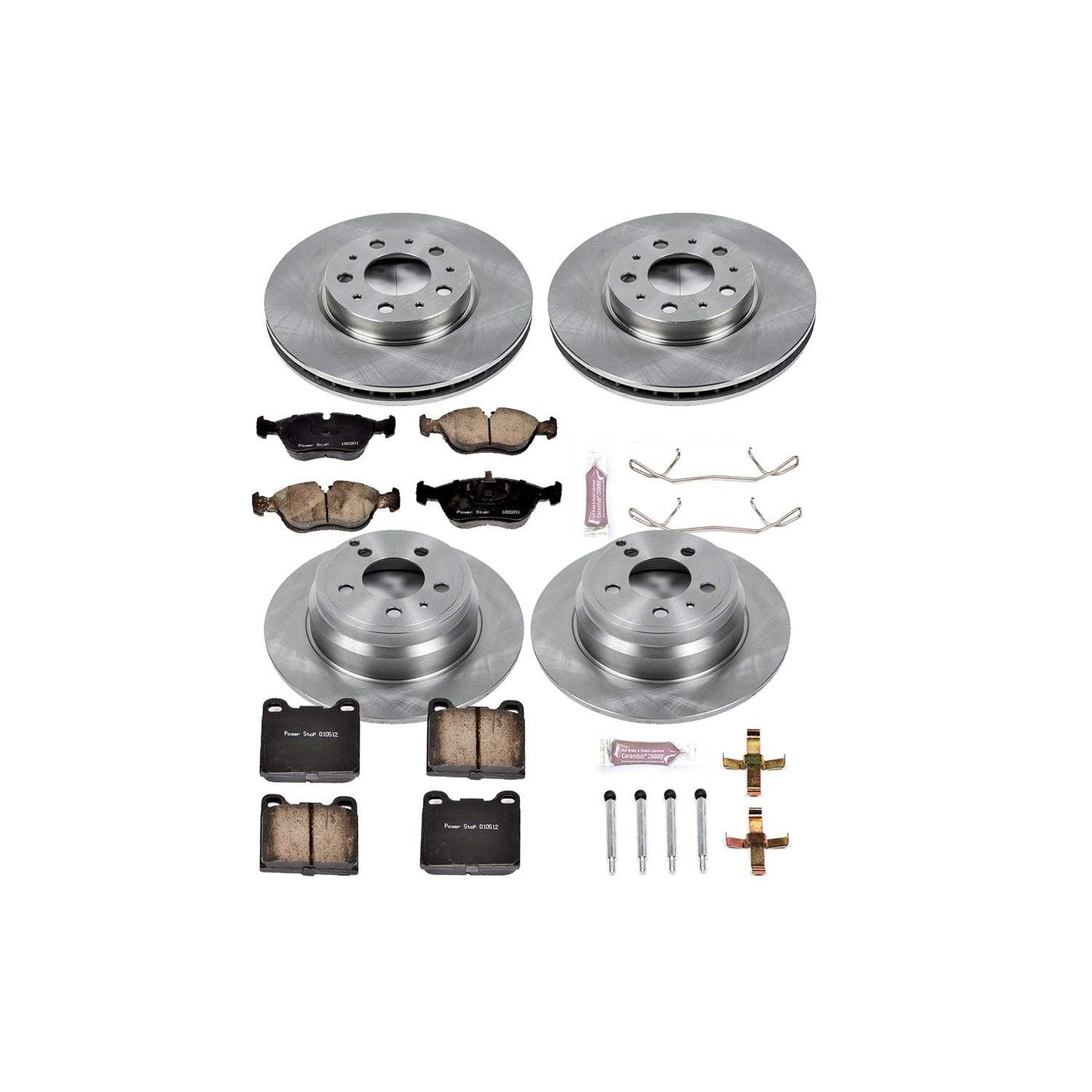 PowerStop Power Stop 94-97 Volvo 850 Front & Rear Autospecialty Brake Kit KOE2728