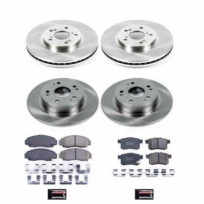 PowerStop Power Stop 09-10 Acura TSX Front & Rear Autospecialty Brake Kit KOE2742