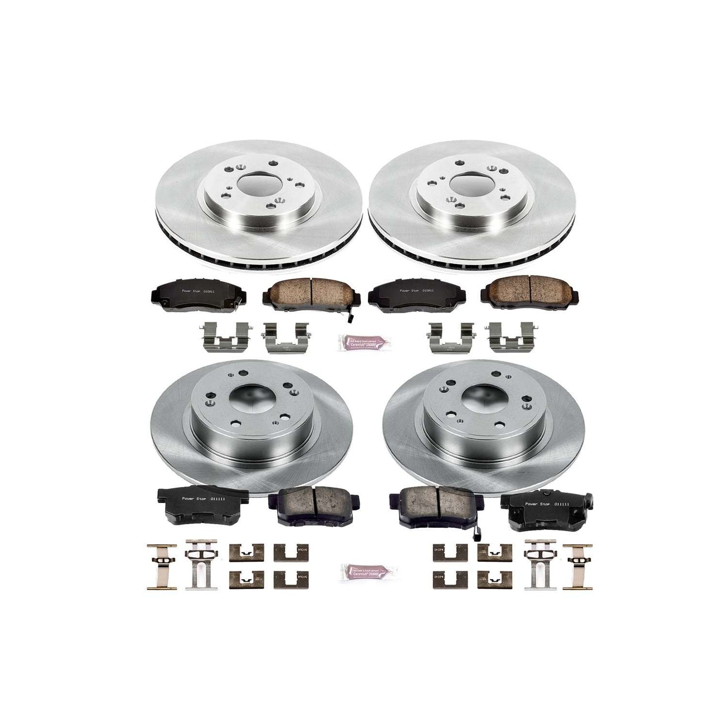 PowerStop Power Stop 06-07 Honda Accord Front & Rear Autospecialty Brake Kit KOE2743