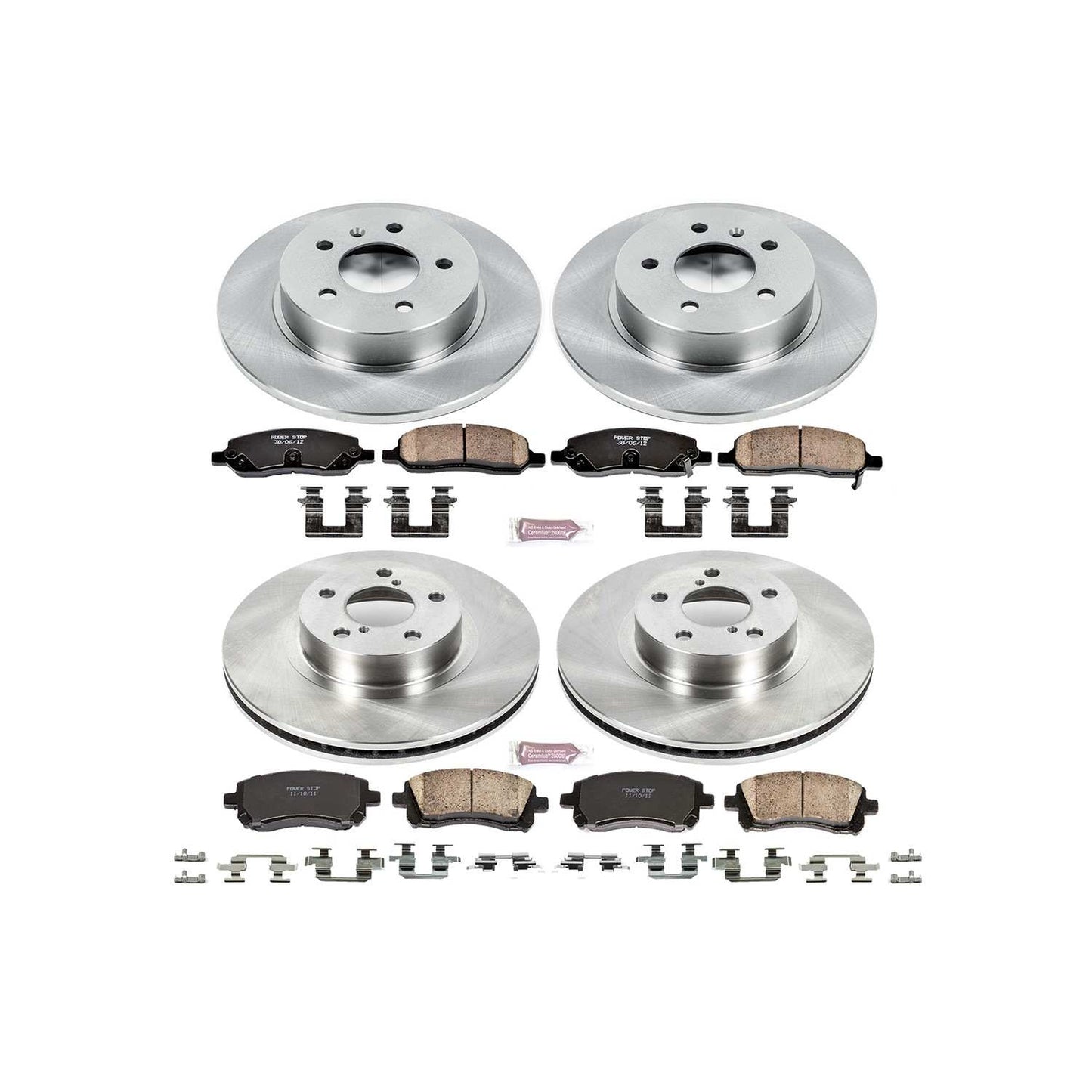 PowerStop Power Stop 00-02 Subaru Legacy Front & Rear Autospecialty Brake Kit KOE2749