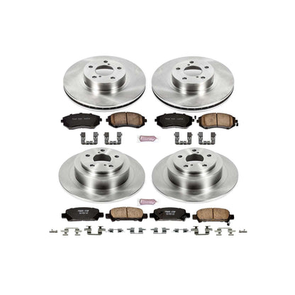 PowerStop Power Stop 02-04 Subaru Legacy Front & Rear Autospecialty Brake Kit KOE2750