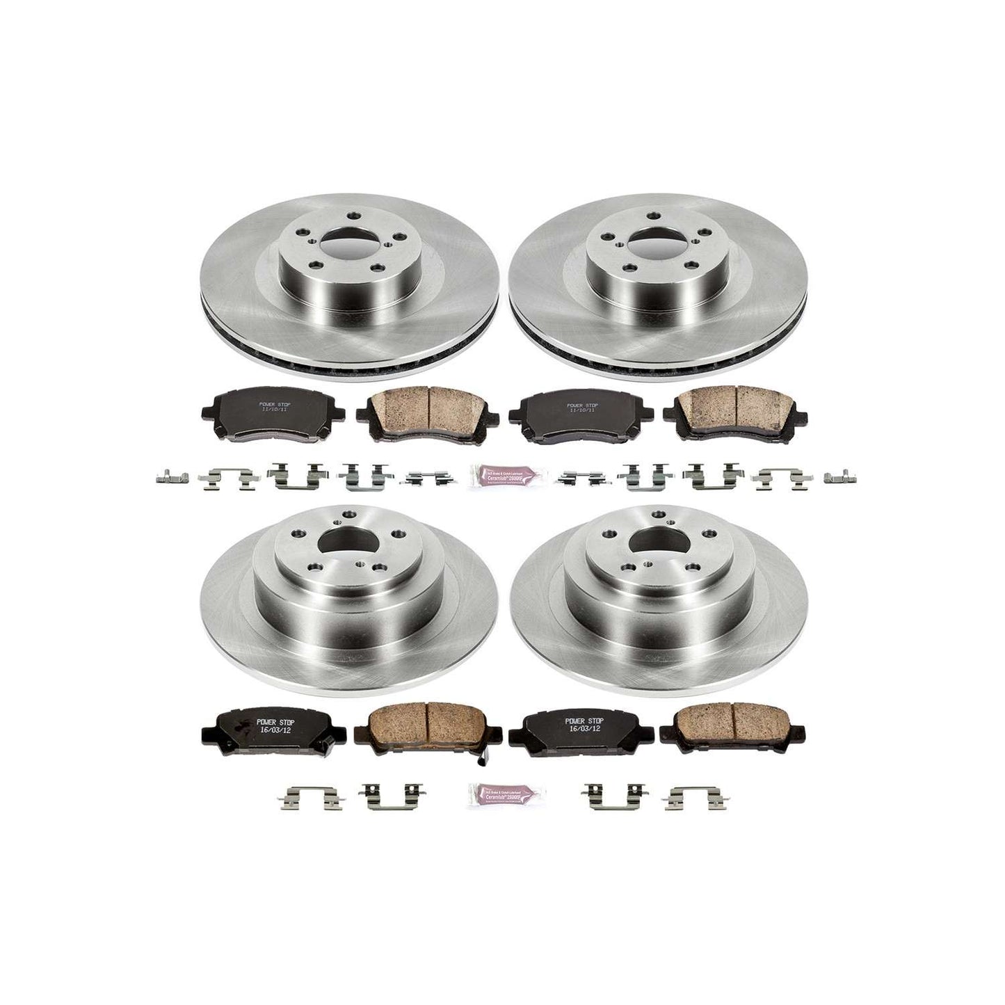 PowerStop Power Stop 2001 Subaru Legacy Front & Rear Autospecialty Brake Kit KOE2752