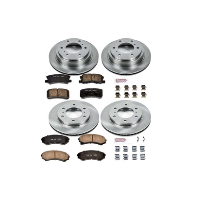 PowerStop Power Stop 01-06 Mitsubishi Montero Front & Rear Autospecialty Brake Kit KOE2755