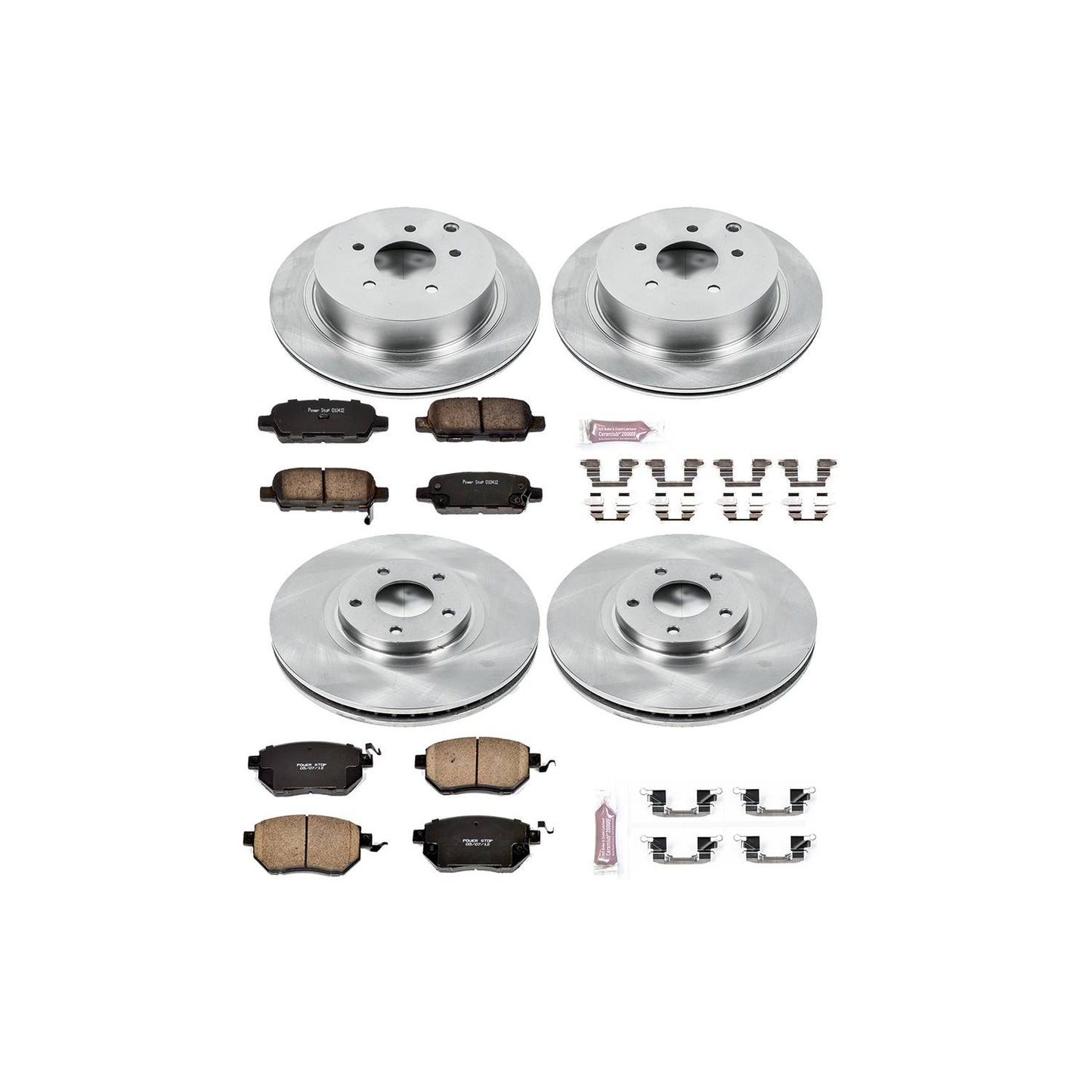 PowerStop Power Stop 03-05 Infiniti FX35 Front & Rear Autospecialty Brake Kit KOE2767