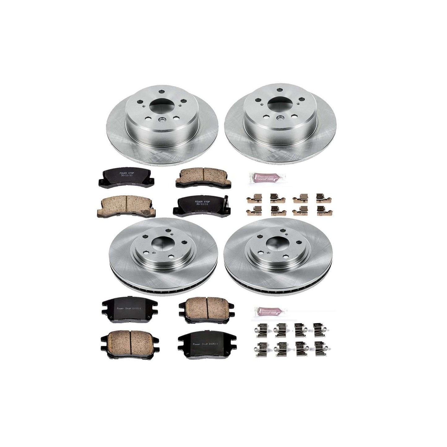 PowerStop Power Stop 02-03 Lexus RX300 Front & Rear Autospecialty Brake Kit KOE2775