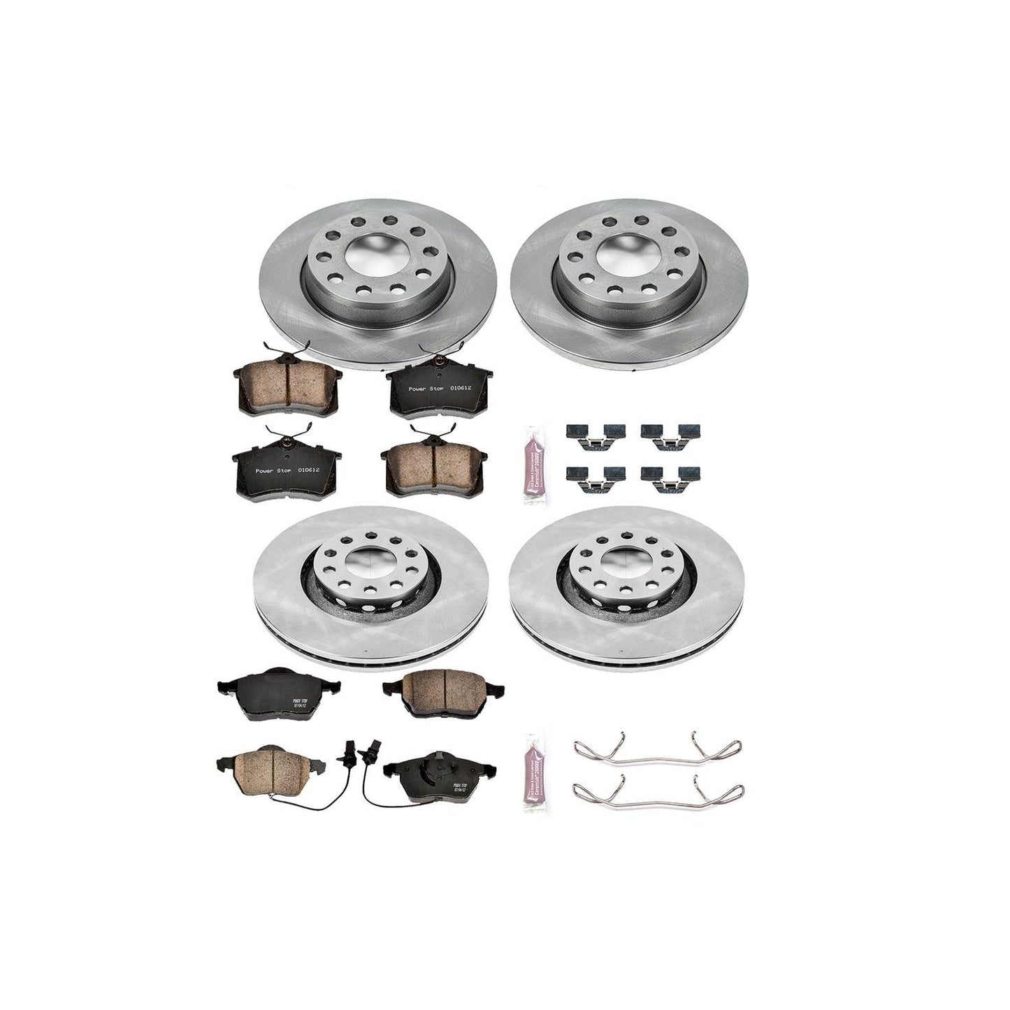 PowerStop Power Stop 02-05 Audi A4 Front & Rear Autospecialty Brake Kit KOE2777
