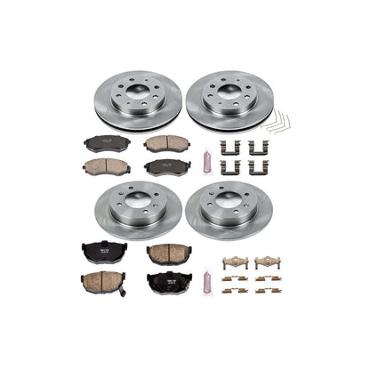 PowerStop Power Stop 98-01 Hyundai Elantra Front & Rear Autospecialty Brake Kit KOE2778