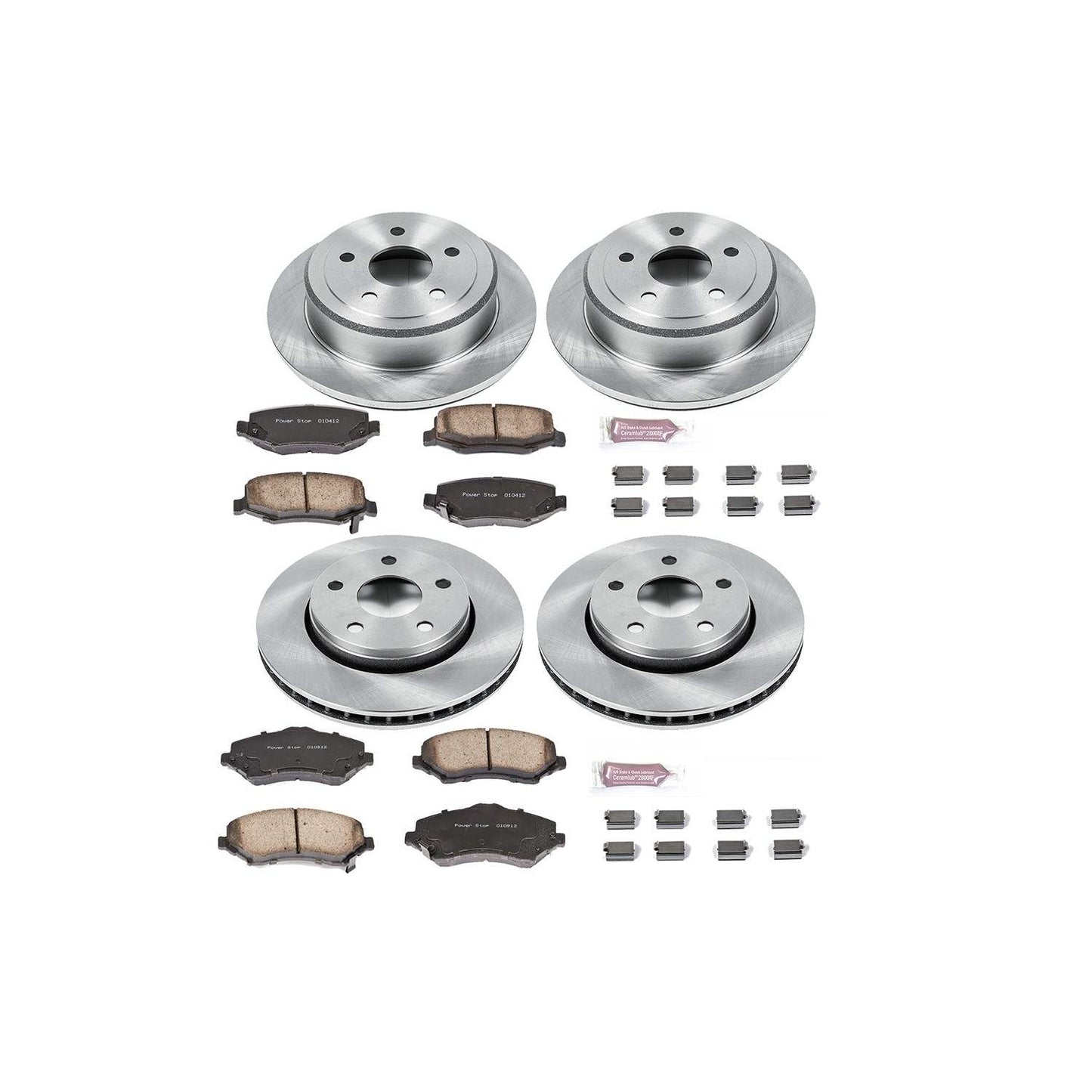 PowerStop Power Stop 07-17 Jeep Wrangler Front & Rear Autospecialty Brake Kit KOE2798