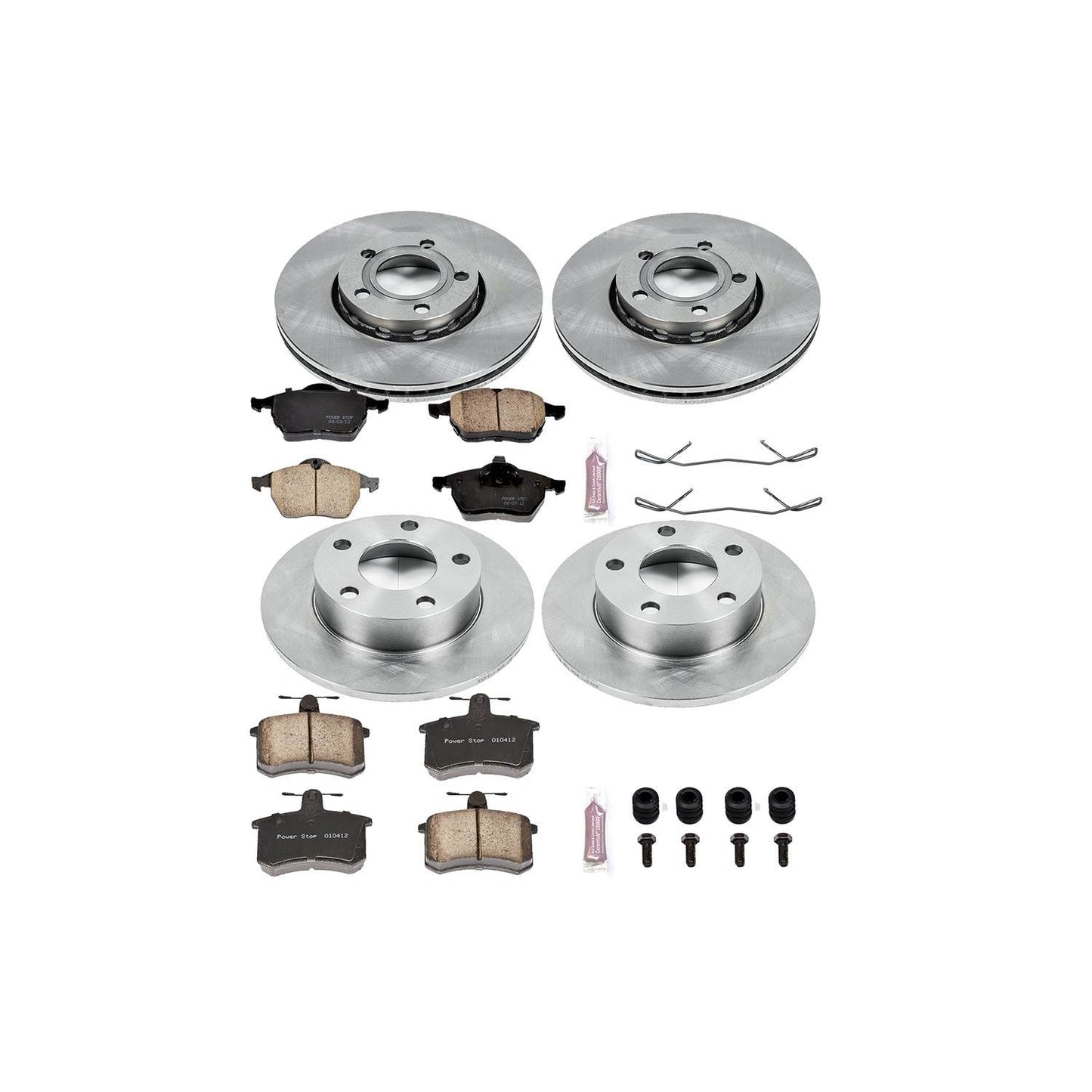 PowerStop Power Stop 96-98 Audi A4 Quattro Front & Rear Autospecialty Brake Kit KOE2799