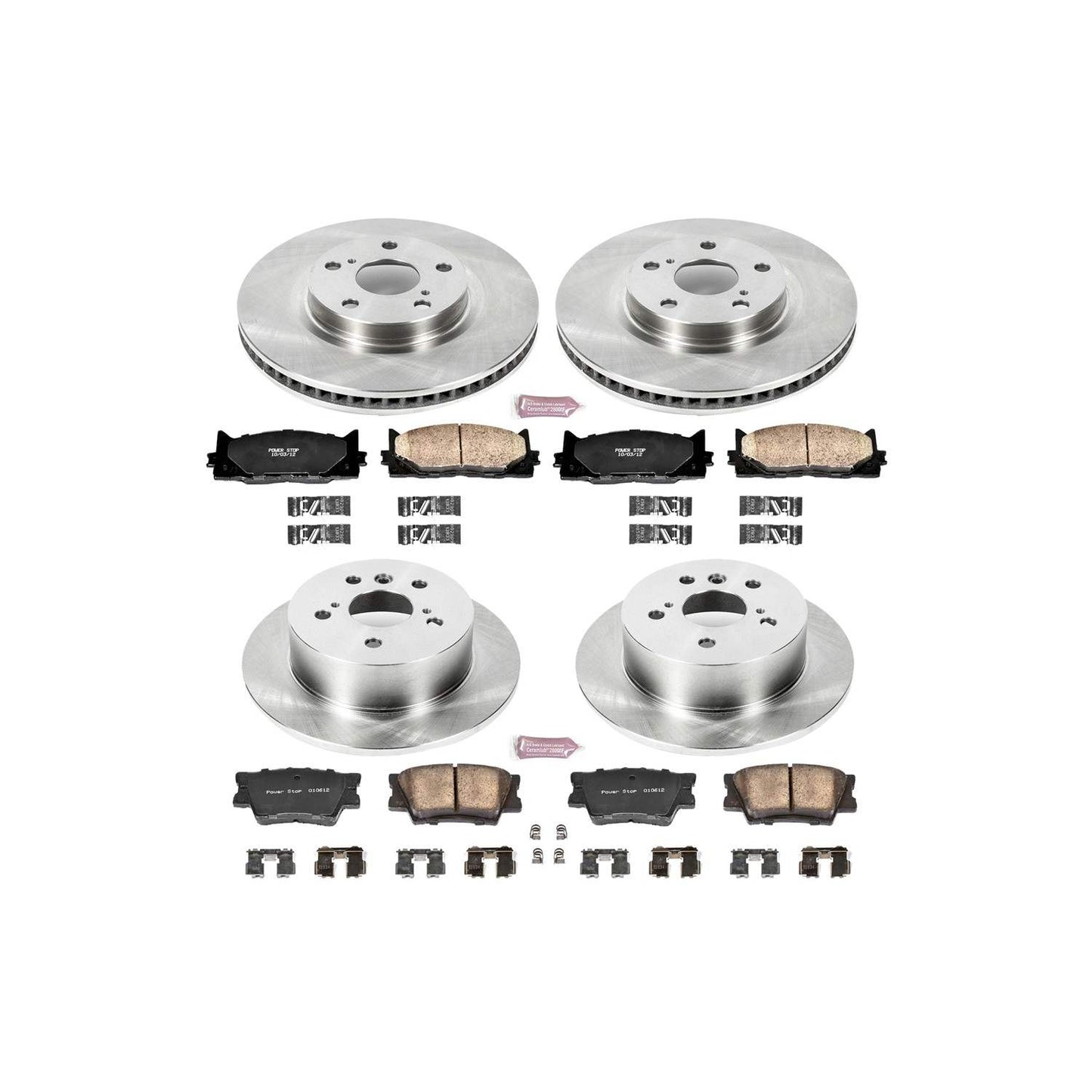 PowerStop Power Stop 07-12 Lexus ES350 Front & Rear Autospecialty Brake Kit KOE2822