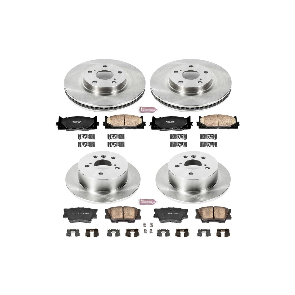 PowerStop Power Stop 07-12 Lexus ES350 Front & Rear Autospecialty Brake Kit KOE2822