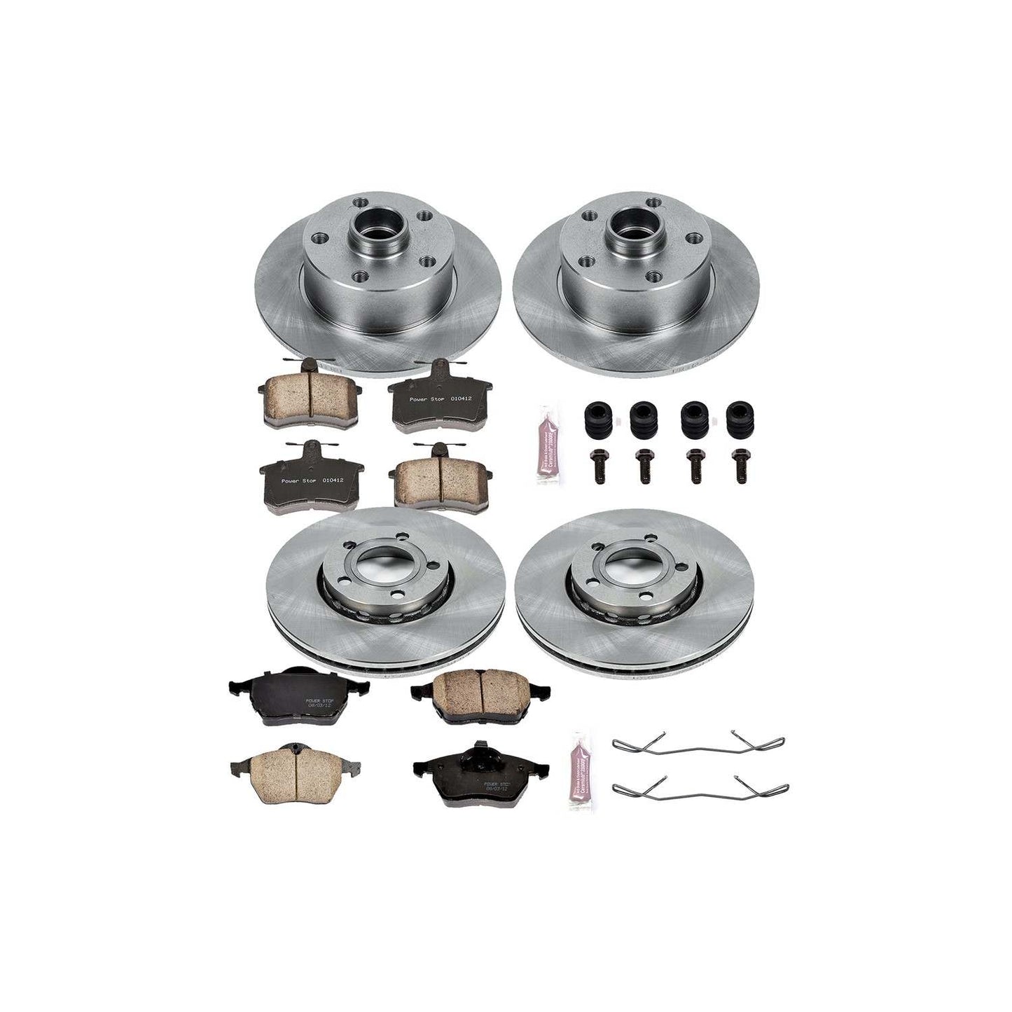 PowerStop Power Stop 96-97 Audi A4 Front & Rear Autospecialty Brake Kit KOE2823