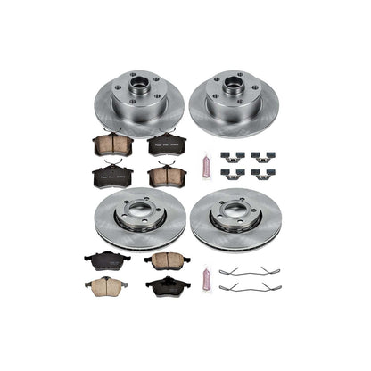 PowerStop Power Stop 97-98 Audi A4 Front & Rear Autospecialty Brake Kit KOE2824