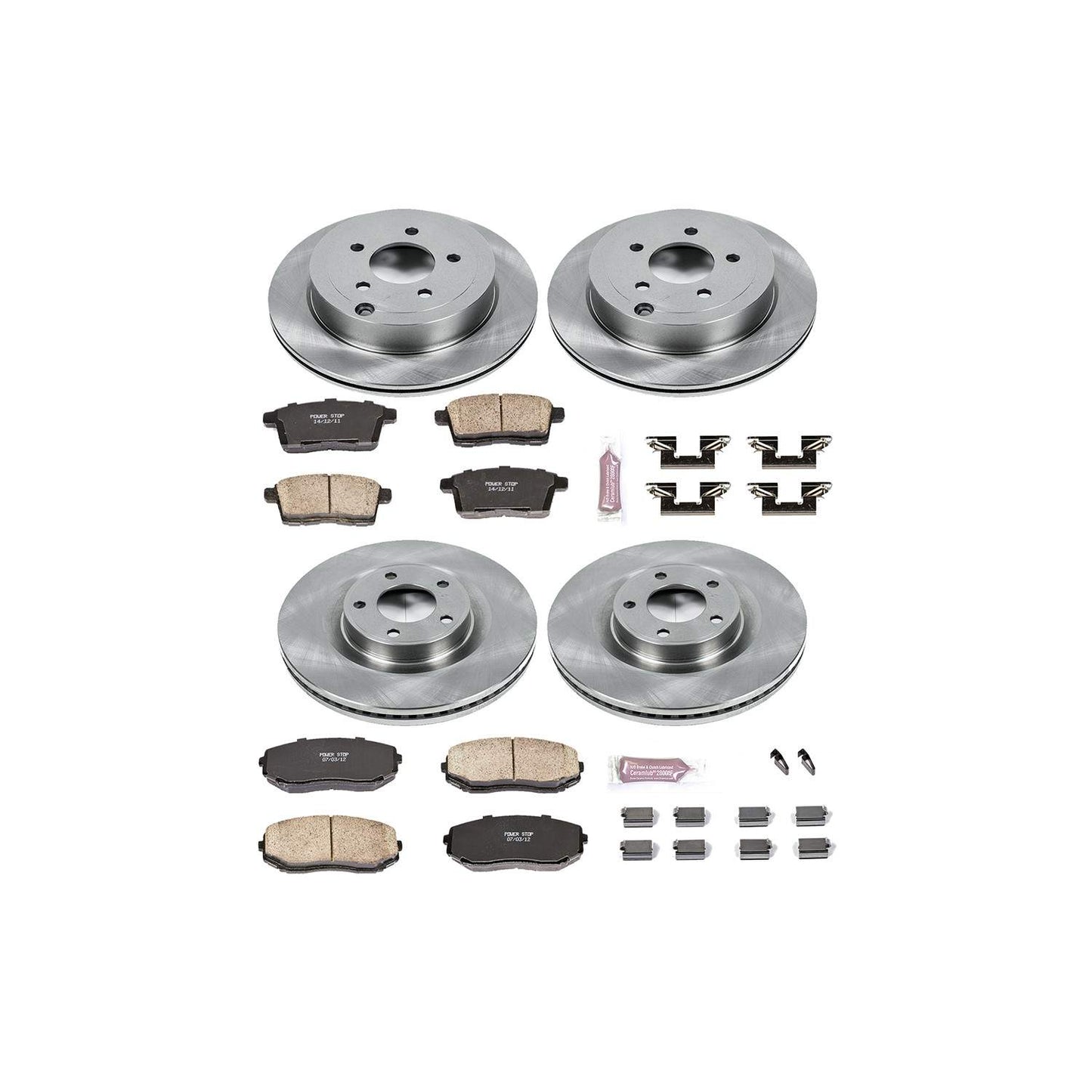 PowerStop Power Stop 07-10 Ford Edge Front & Rear Autospecialty Brake Kit KOE2829