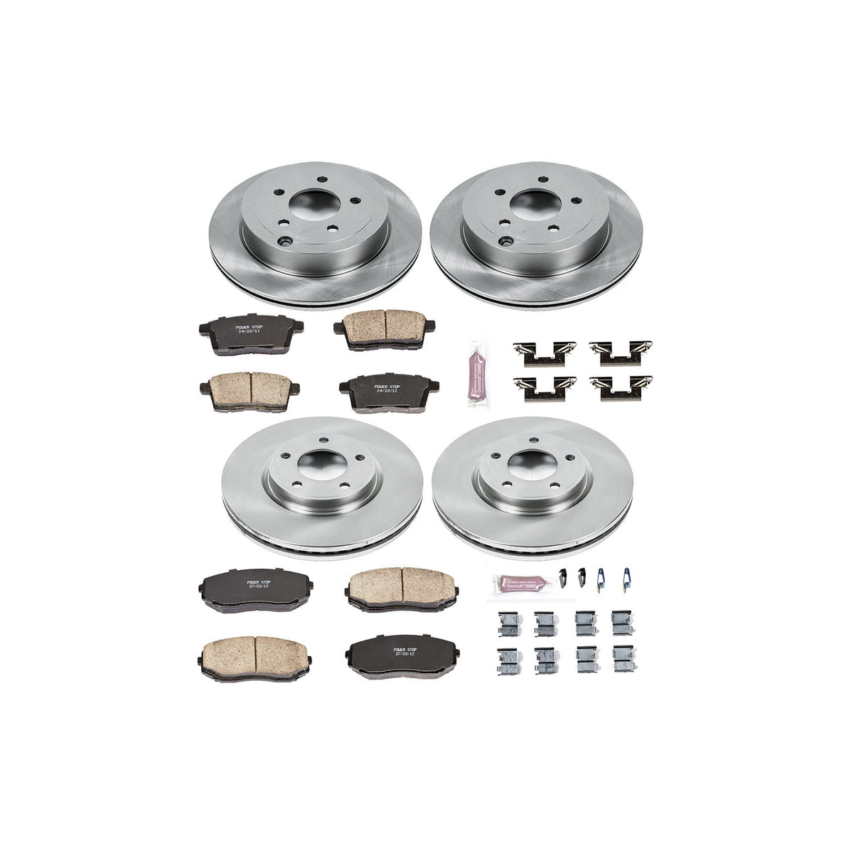 PowerStop Power Stop 07-09 Ford Edge Front & Rear Autospecialty Brake Kit KOE2830