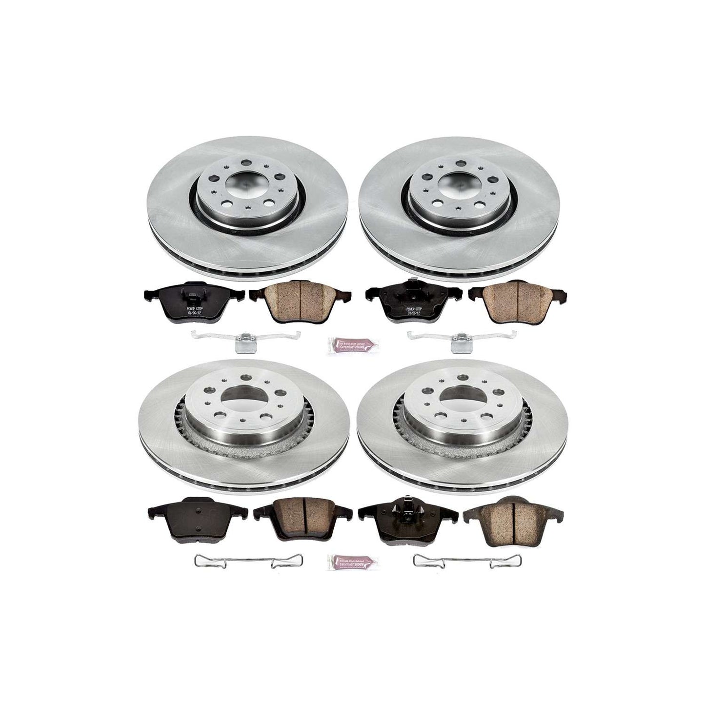PowerStop Power Stop 03-14 Volvo XC90 Front & Rear Autospecialty Brake Kit KOE2835