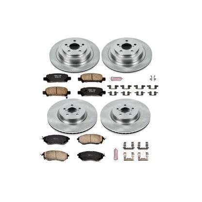 PowerStop Power Stop 05-09 Subaru Legacy Front & Rear Autospecialty Brake Kit KOE286