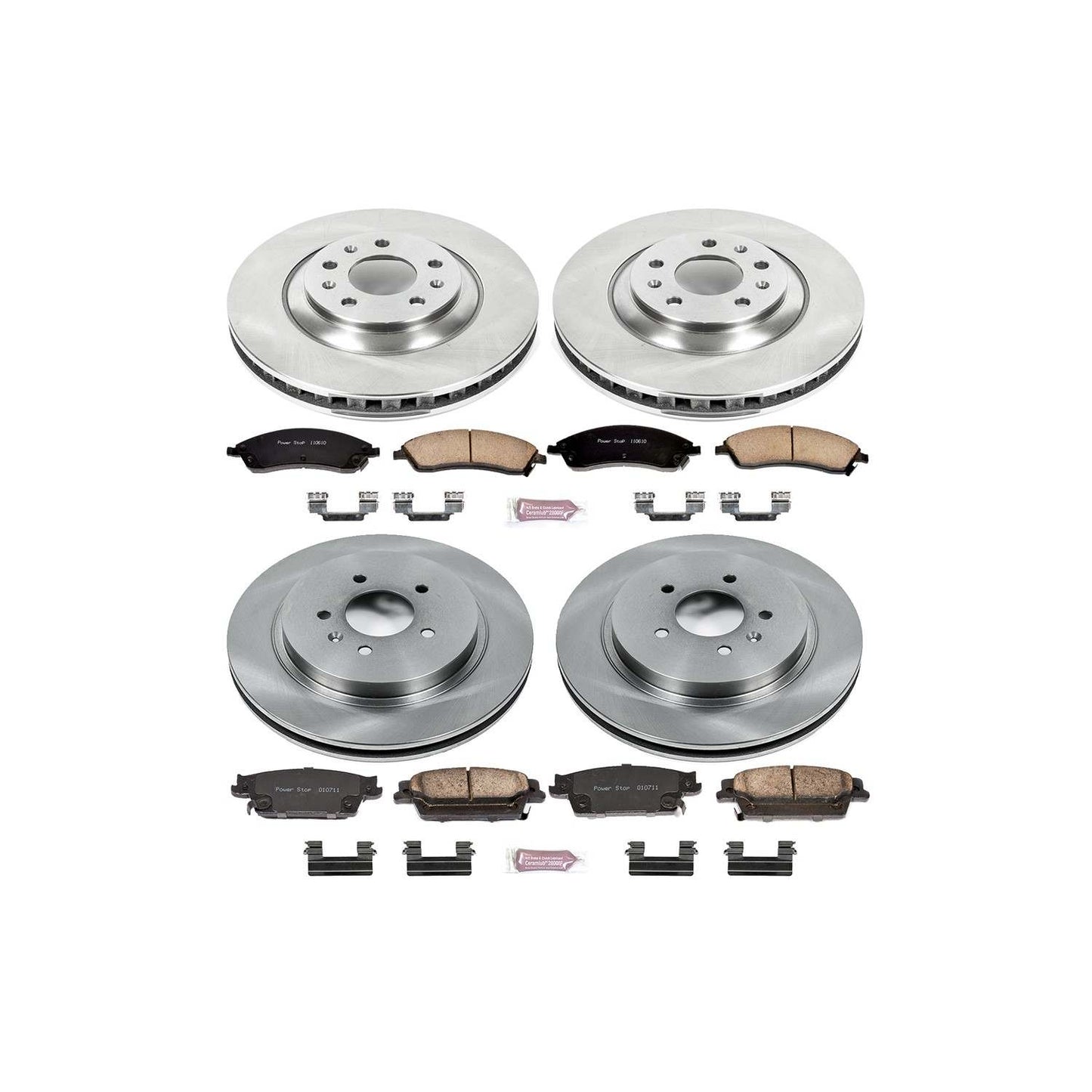 PowerStop Power Stop 06-07 Cadillac CTS Front & Rear Autospecialty Brake Kit KOE2875