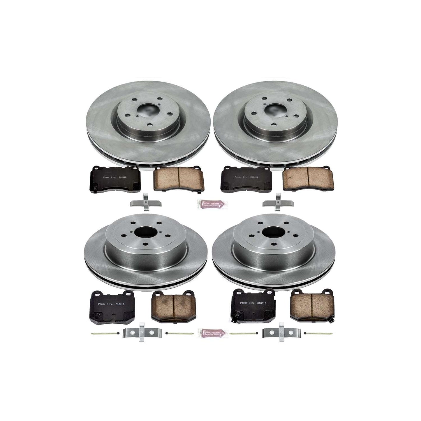 PowerStop Power Stop 05-07 Subaru Impreza Front & Rear Autospecialty Brake Kit KOE2896