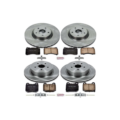 PowerStop Power Stop 05-07 Subaru Impreza Front & Rear Autospecialty Brake Kit KOE2896