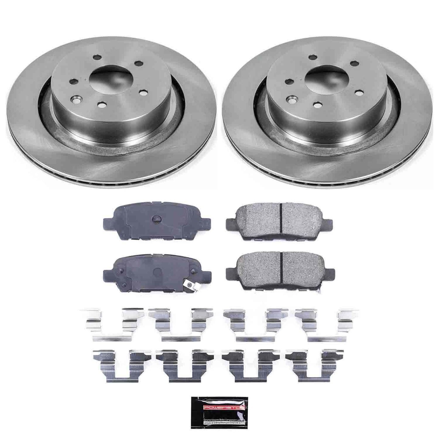 PowerStop Power Stop 07-08 Infiniti G35 Rear Autospecialty Brake Kit KOE2986