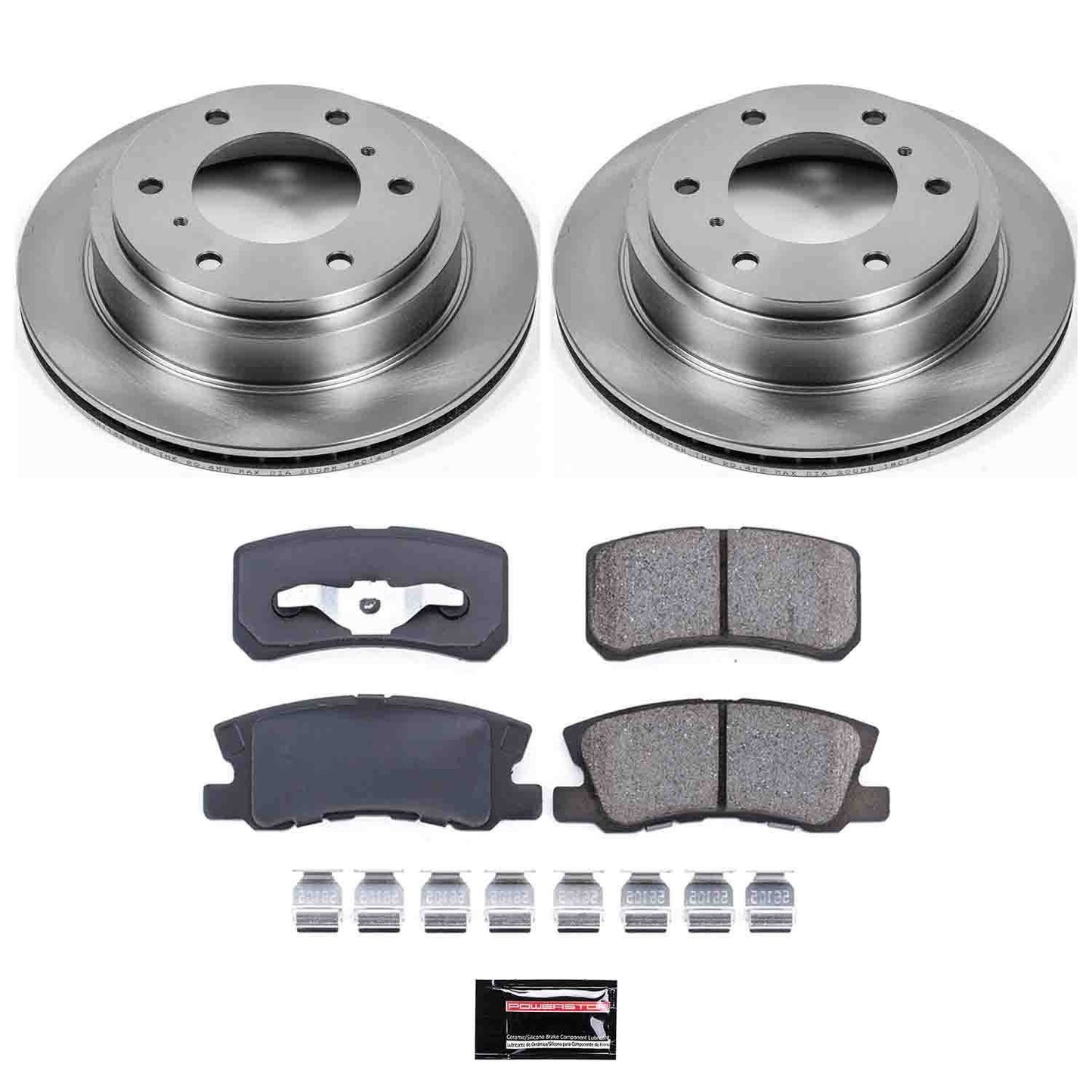 PowerStop Power Stop 01-06 Mitsubishi Montero Rear Autospecialty Brake Kit KOE3119
